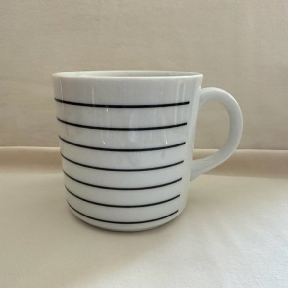 Black and White Stripe Coffee Mug - Picture 4 of 8